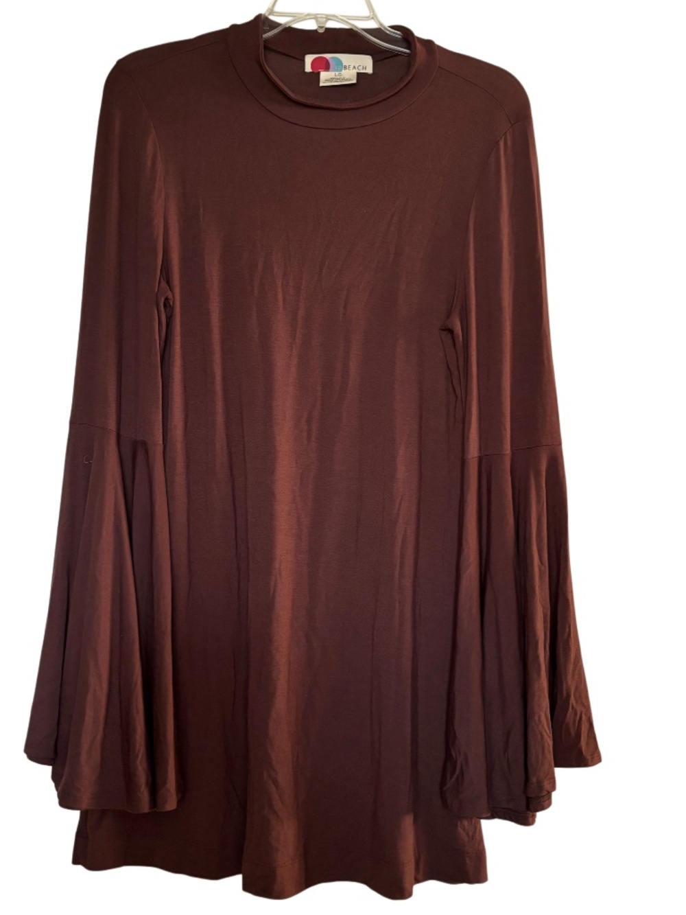 Women’s Free People Beach Dare to Dance Mini Dress in Brown Sz LG